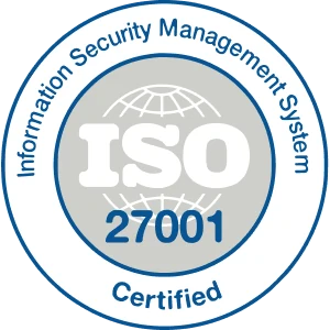 ISO 27001 certified badge