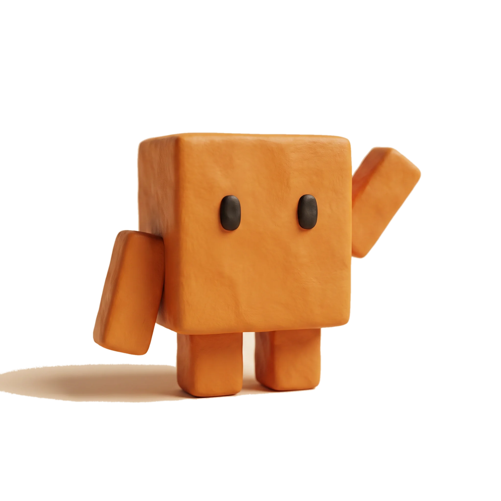 The PeachDesk mascot waving hello